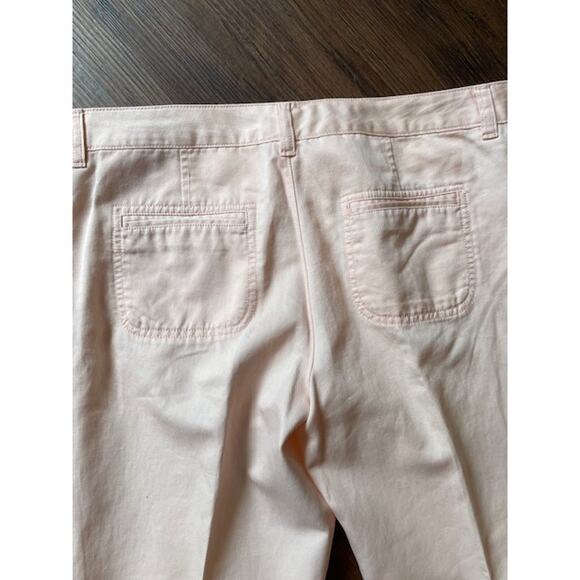 Anne‎ Taylor Loft Size 8 Pink Cotton/Linen Blend Slacks - Picture 4 of 6